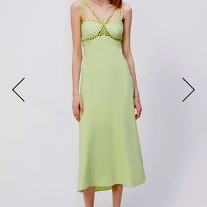 Jonathan Simkhai Lime Green Midi Dress